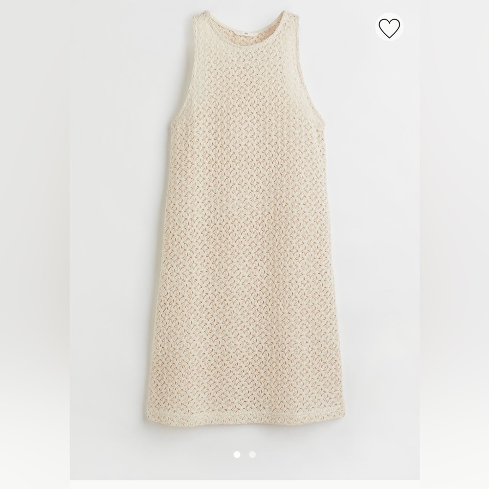 H&M Crochet-look Sleeveless Dress